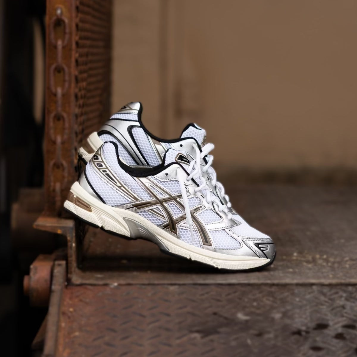 Mens Asics Gel-1130 (White/Clay Canyon)