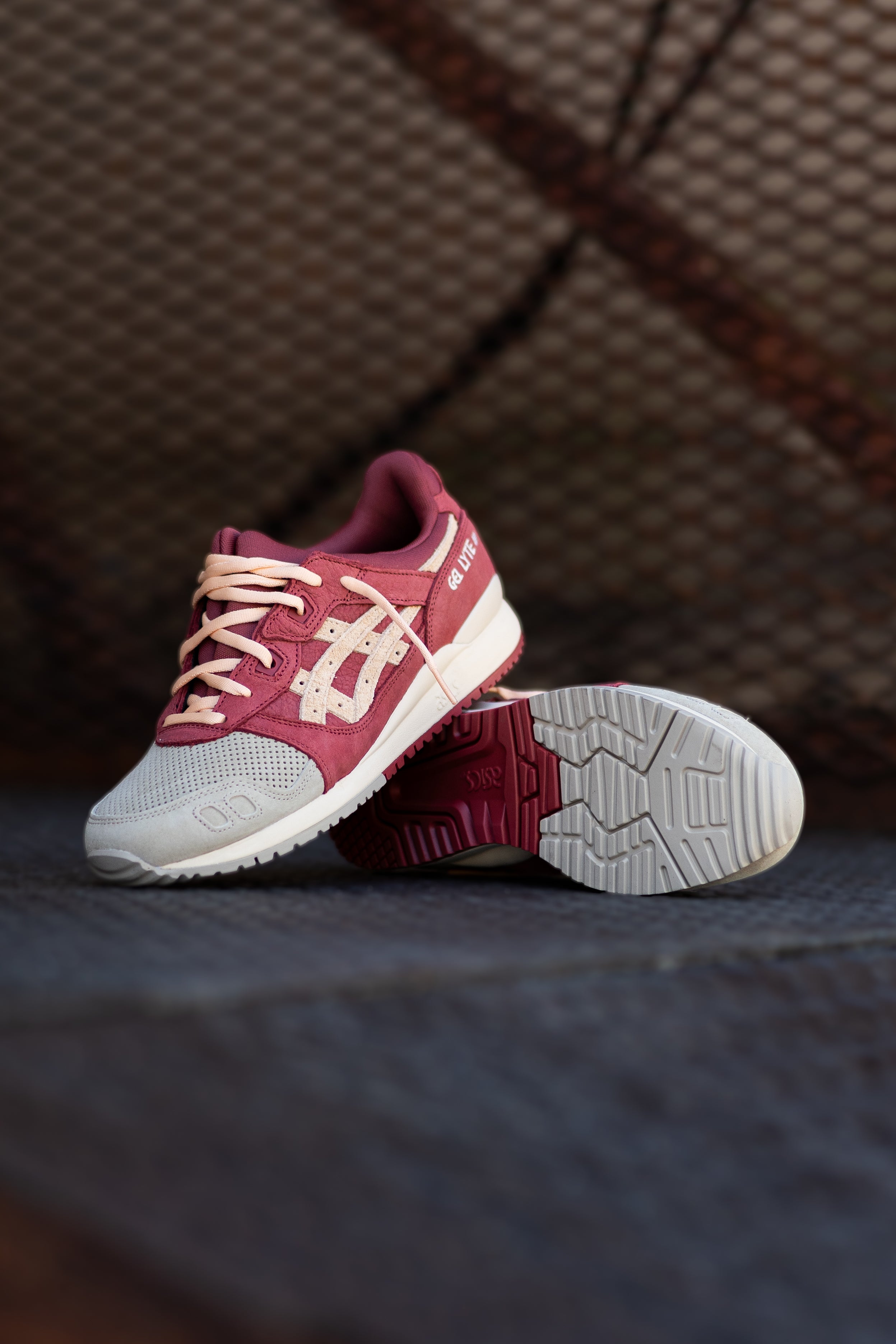 Mens Asics Gel-Lyte III OG (Wood Crepe/Burnt Red) -  1203A345.201 - Asics