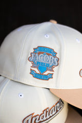 New Era Cleveland Indians Jacobs Field Grey UV (Off White/Mango Mocha) 59Fifty Fitted - New Era