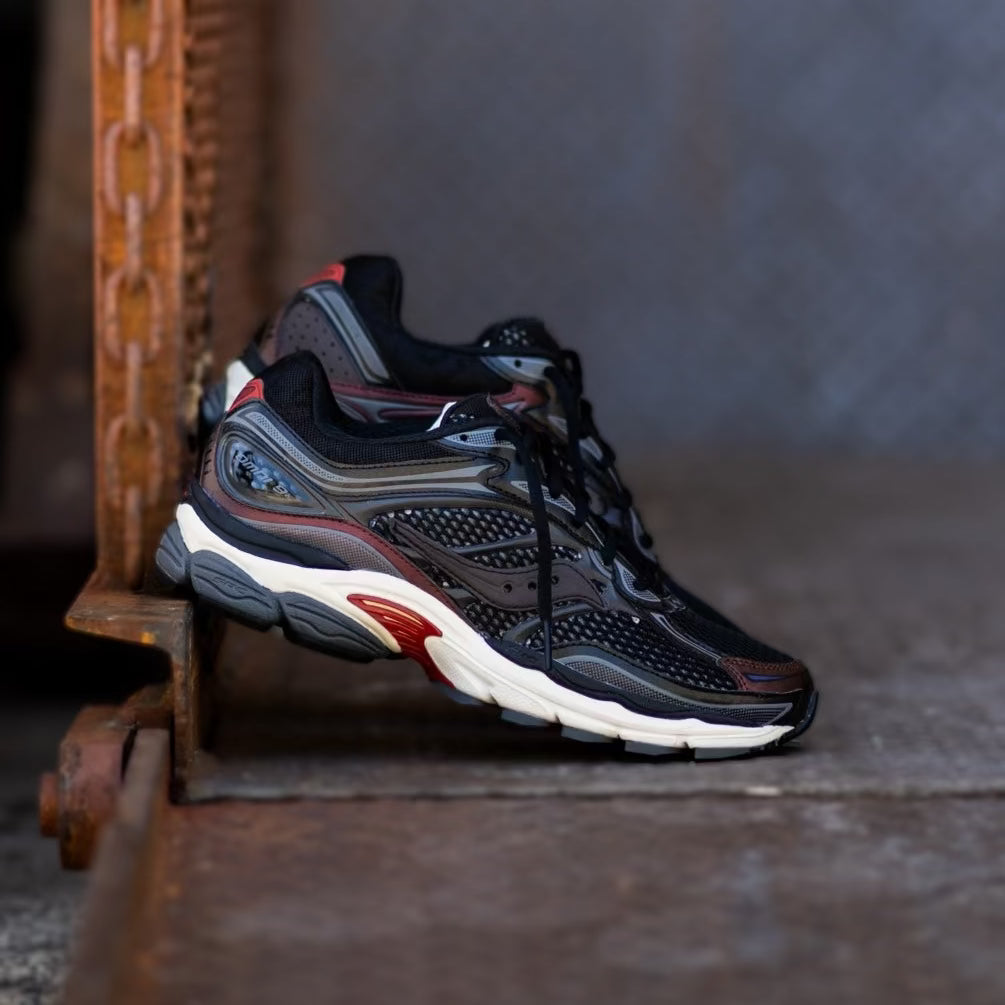 Mens Saucony OG ProGrid Omni 9 (Black/Brown) - SNEAKER TOWN