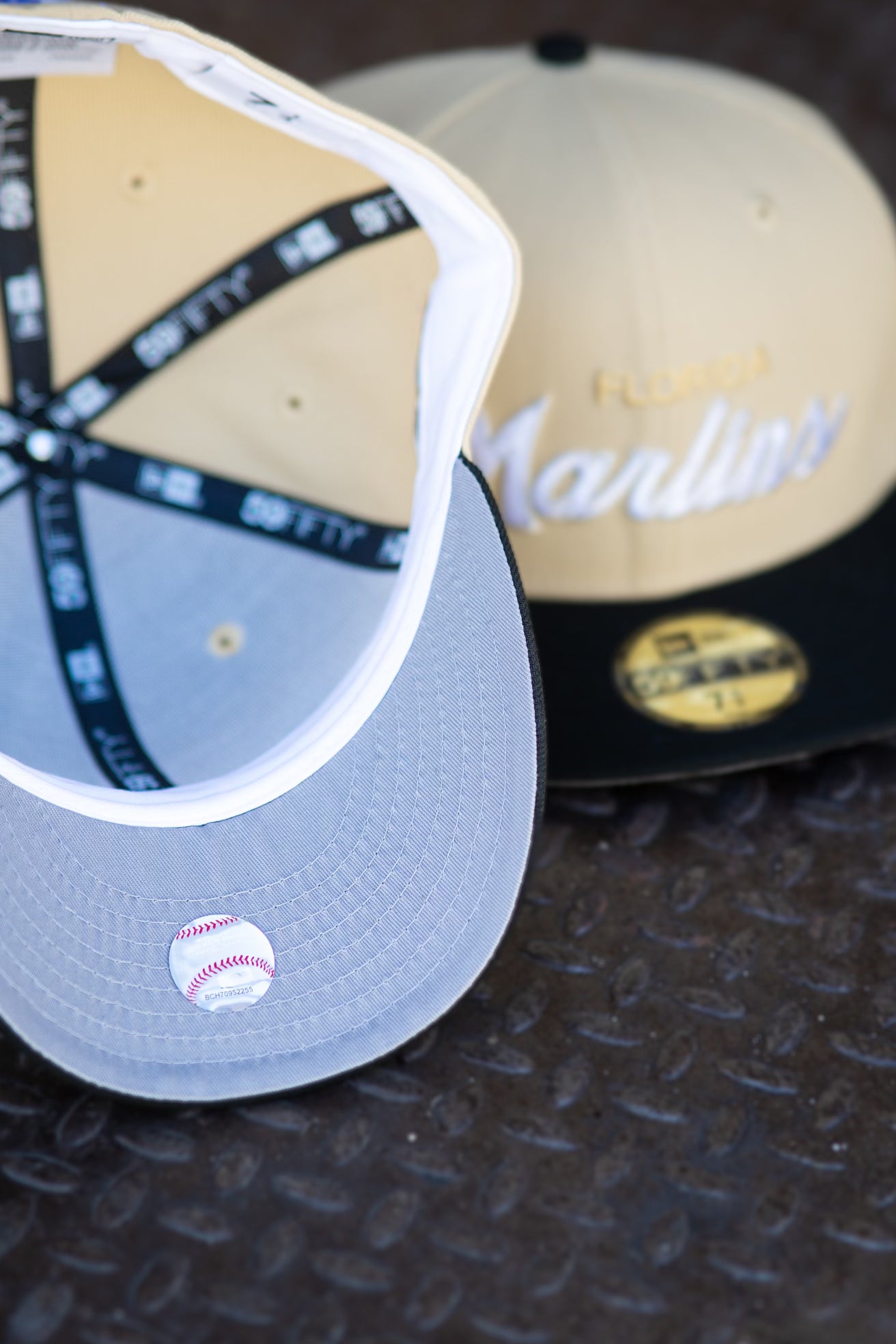 New Era Florida Marlins Grey UV (Vegas Gold/Black) 59Fifty Fitted - New Era