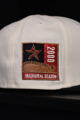 New Era Houston Astros 2000 Inaugural Season Side Patch Fitted (Off White/Black)