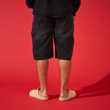 DUAA ''SUPPLICATION'' STONE BLACK DENIM SHORT