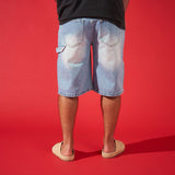 DUAA ''REWARD'' ICE STONE DENIM SHORT