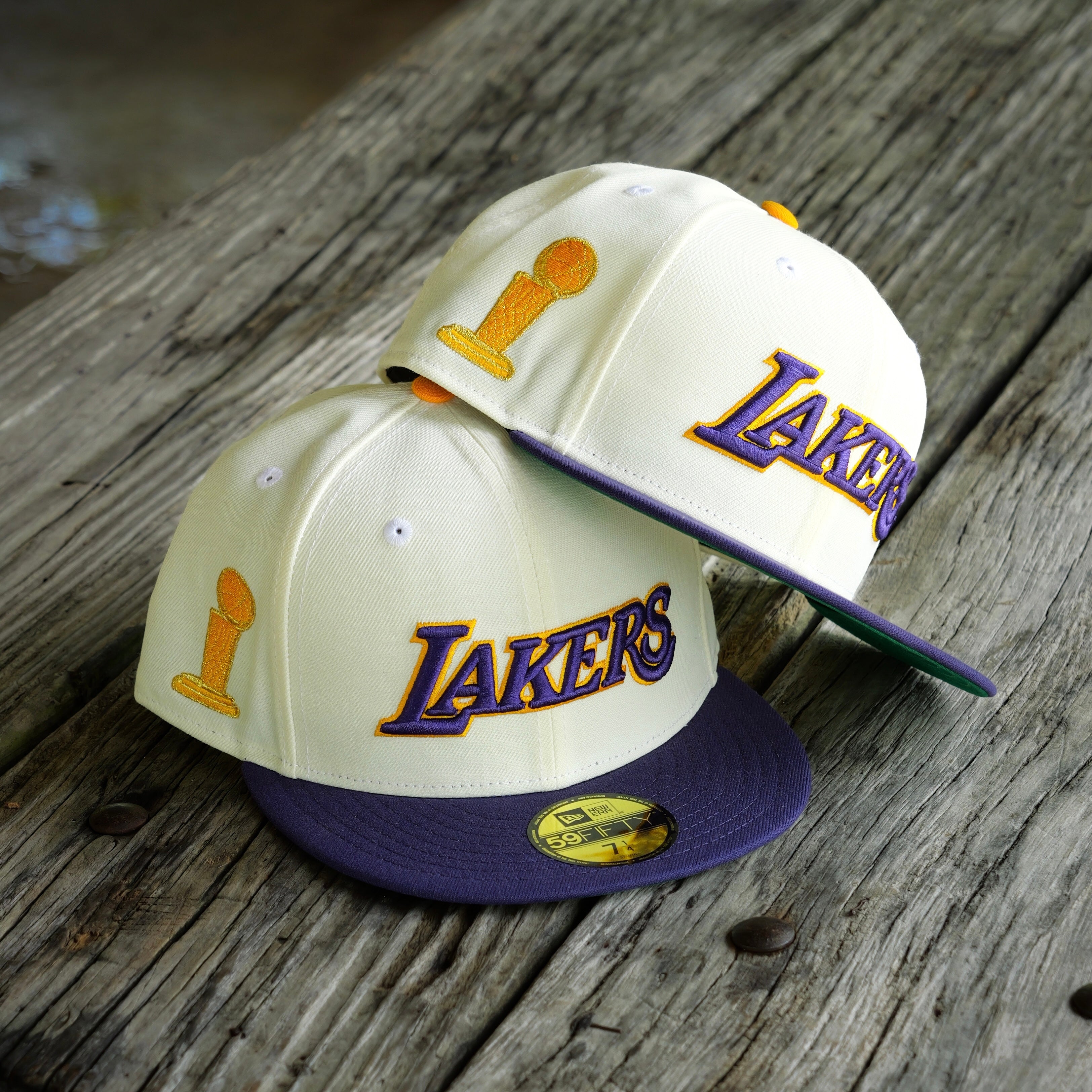 New Era Los Angeles Lakers NBA Trophy Side Patch Fitted
