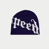 Godspeed OG Logo Studded Beanie (Navy/White)