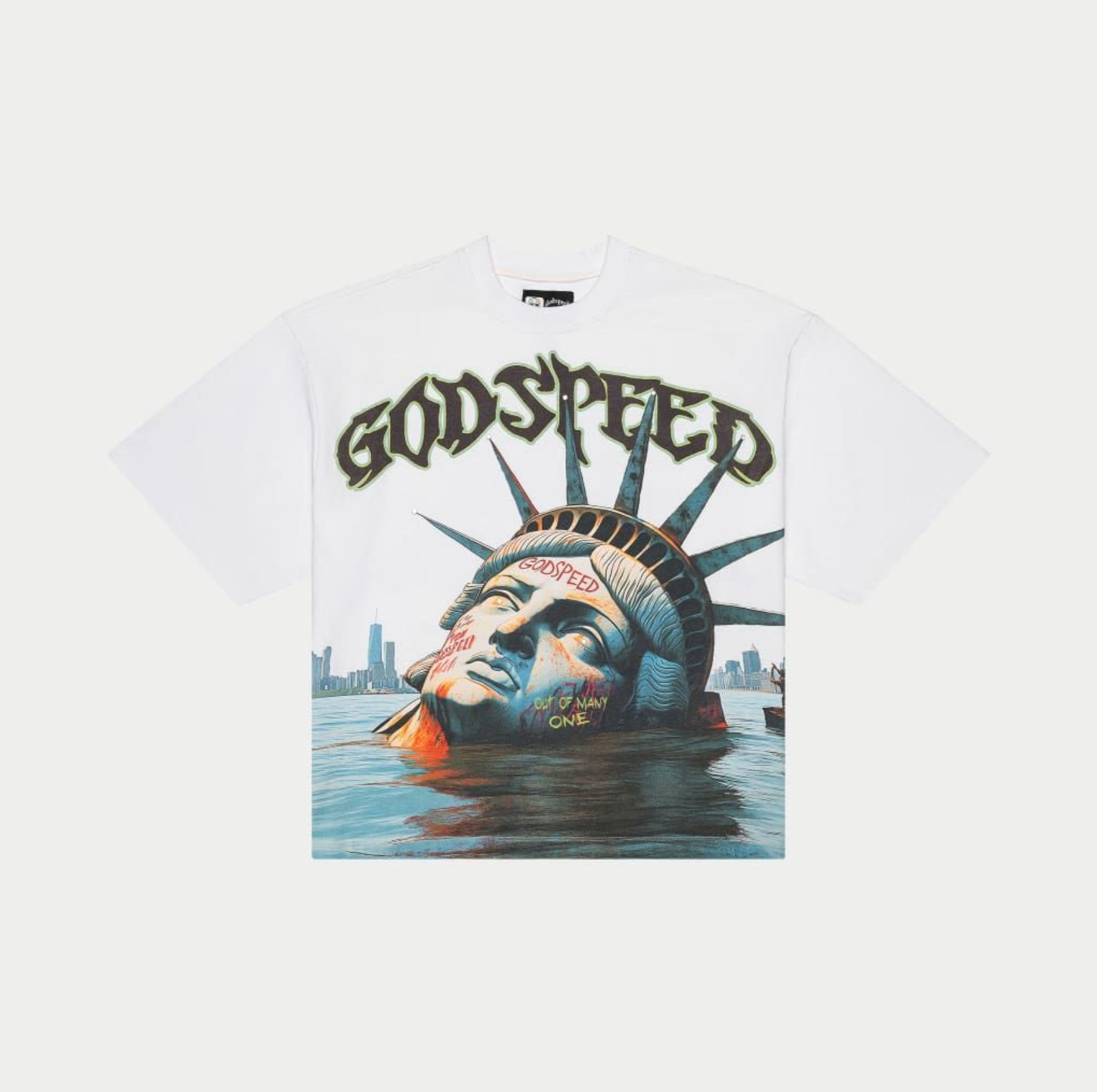 Godspeed Sunken Liberty Short Sleeve (White) T-Shirt - Godspeed