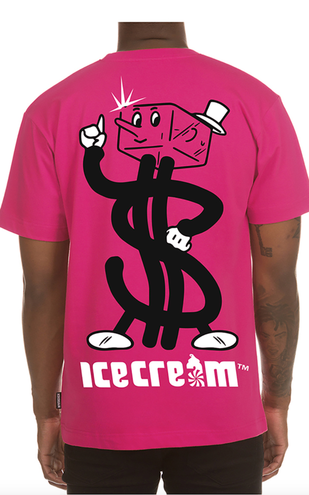 Icecream My friends call me cash ss tee (Beetroot) - Ice Cream