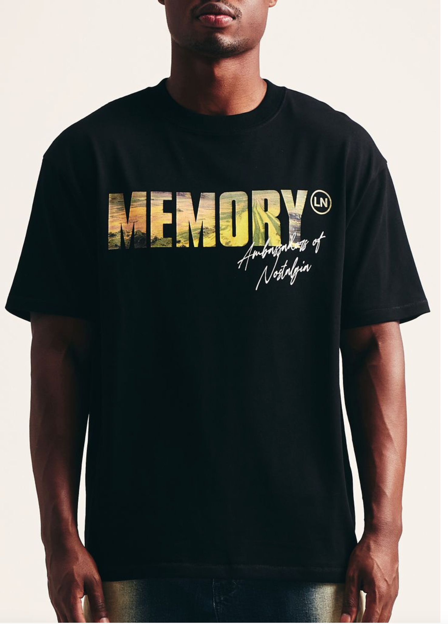 Memory Lane "Desert Scene" Black Tee - Memory Lane