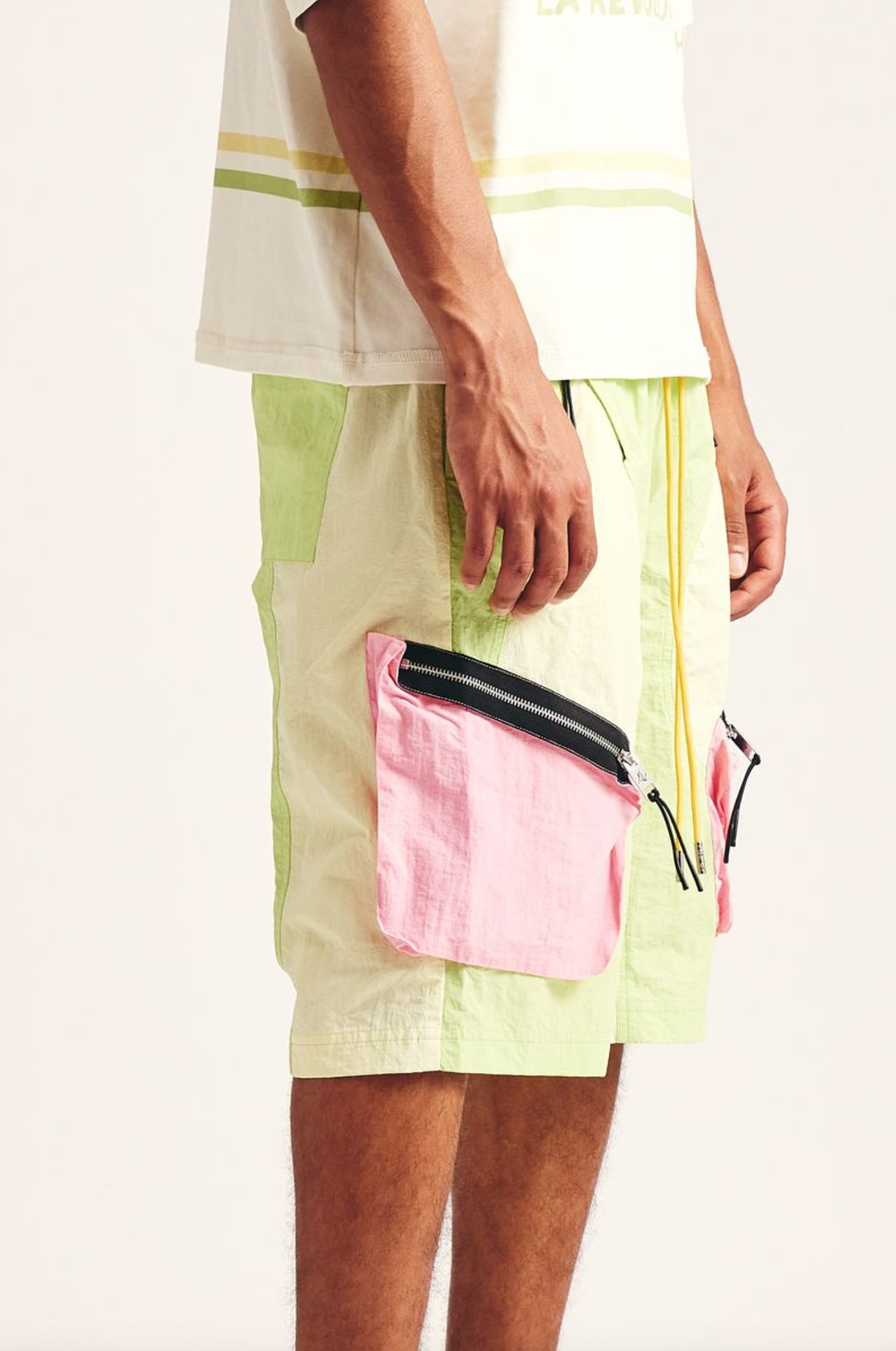 Diet Starts Monday "Nylon MX Shorts" Volt/Pink - Diet Starts Monday