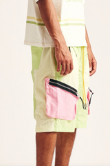 Diet Starts Monday "Nylon MX Shorts" Volt/Pink - Diet Starts Monday