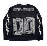 MIXED EMOTION- Black 'Lightning' Long Sleeve - Mixed Emotion