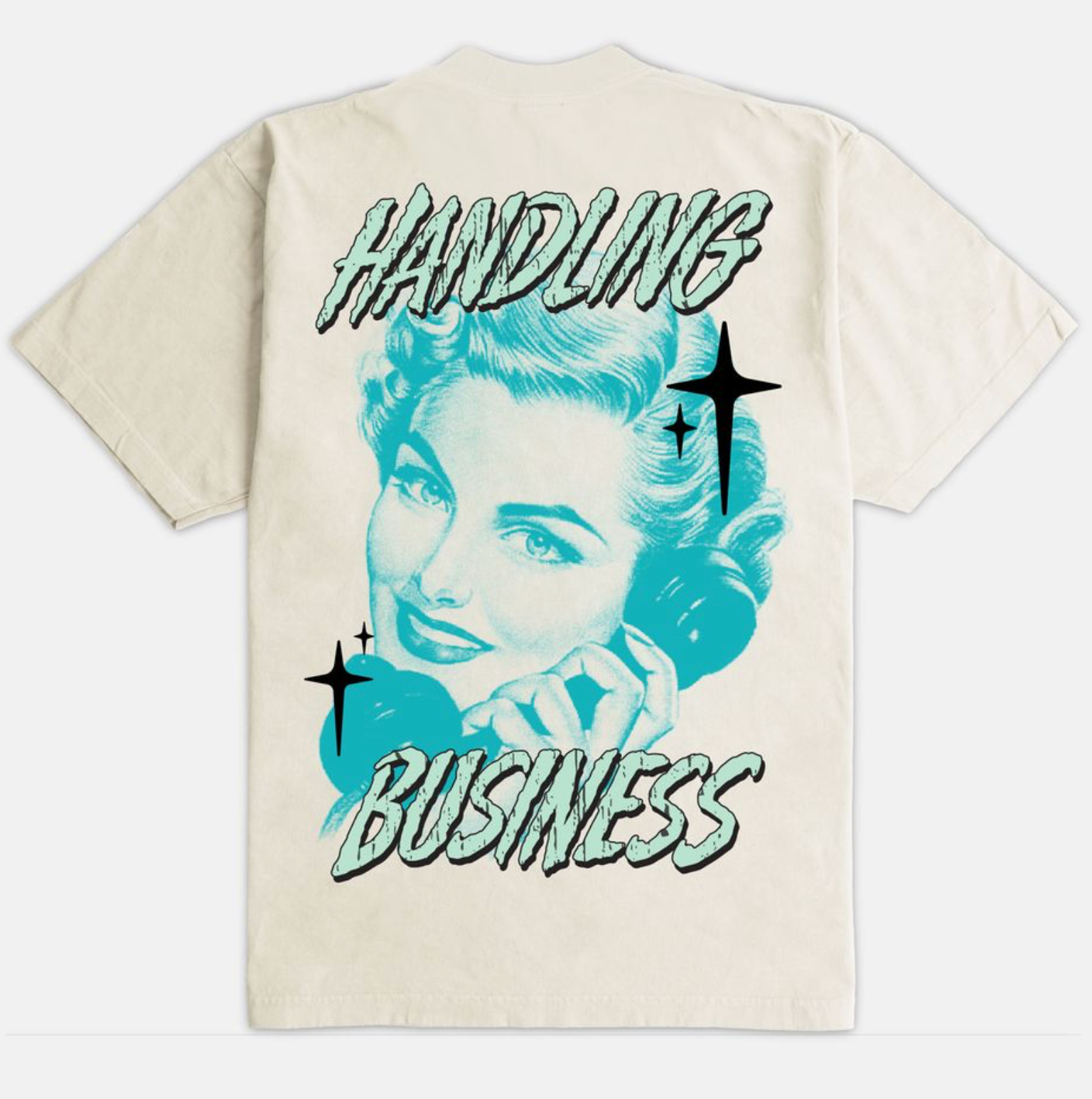 Outrank Handling Business Heavyweight T-shirt (Cream)