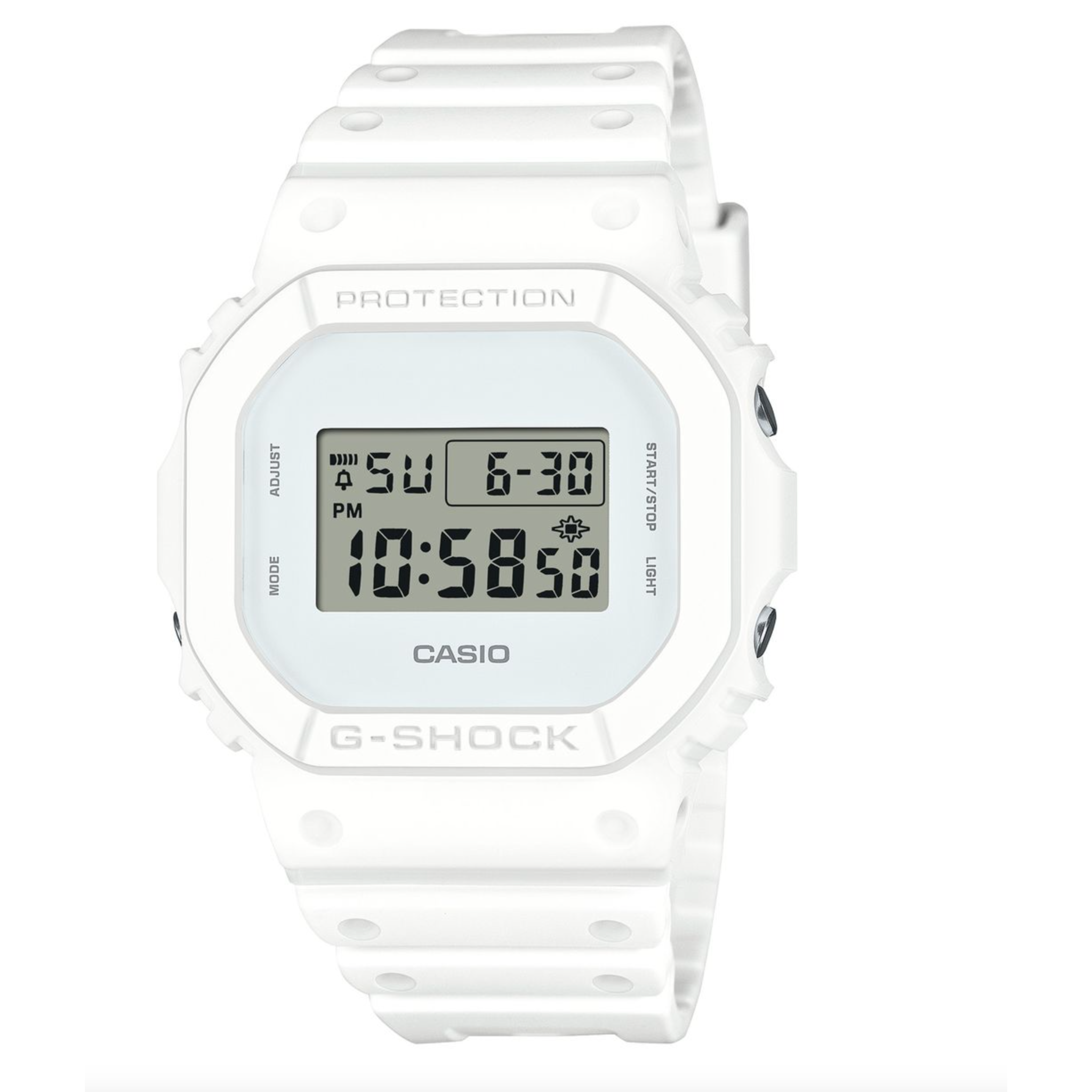 G-Shock DW5600WW-7 White Digital Watch - G Shock