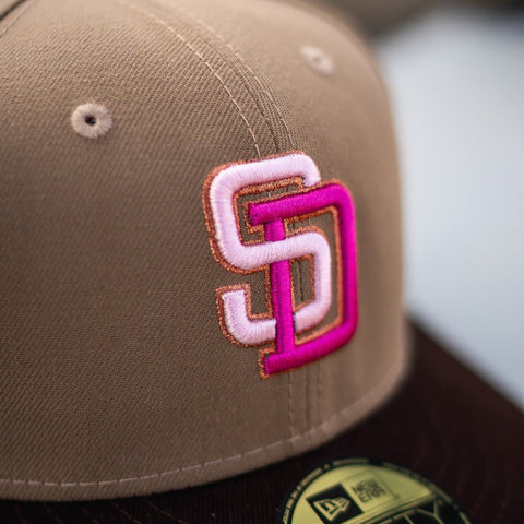 New Era San Diego Padres 40th Anniversary Pink UV (Khaki/Mocha) - New Era