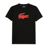 Lacoste SPORT 3D Print Crocodile Breathable Jersey T-Shirt (Black) - Lacoste