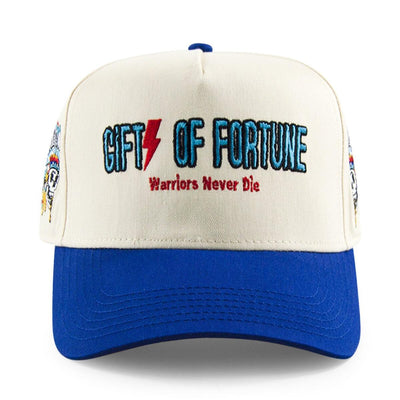 Gifts of Fortune Indian Warriors Trucker (Cream/Blue) - Gifts of Fortune