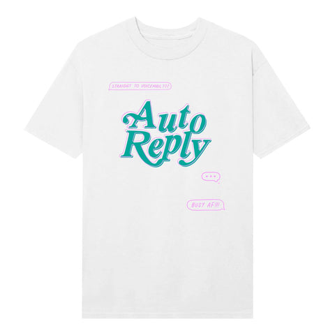 Auto Reply Voicemail T-shirt (White) - Auto Reply