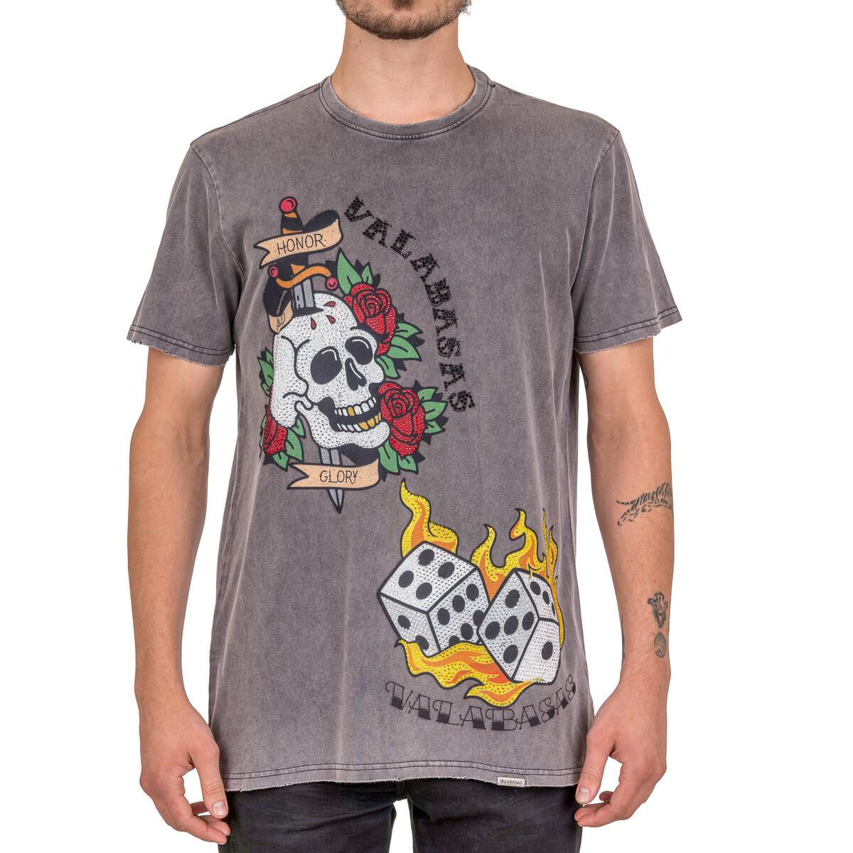 VALABASAS TATSHOP5 VINTAGE TEE (DARK GRAY) - VALABASAS