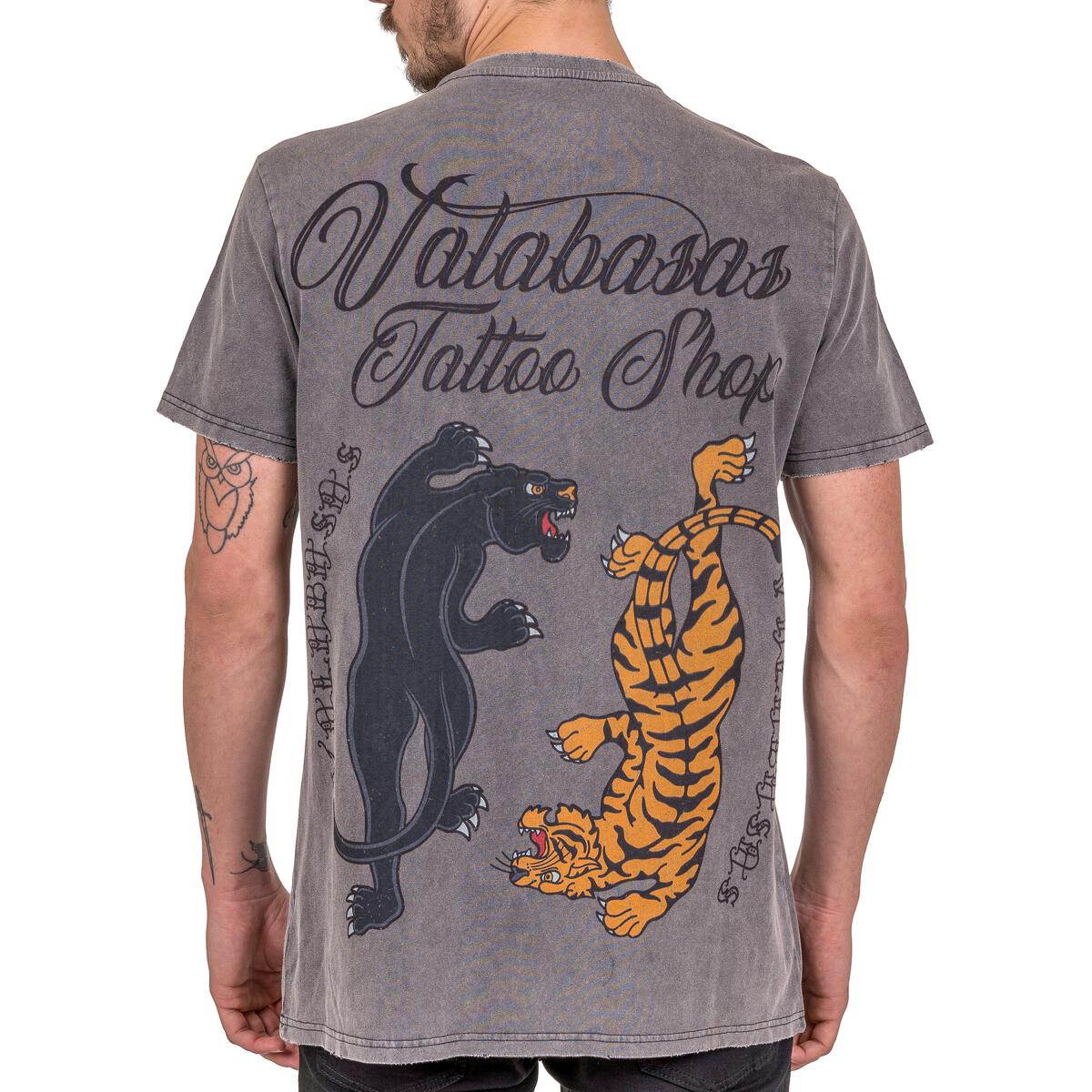 VALABASAS TATSHOP5 VINTAGE TEE (DARK GRAY) - VALABASAS