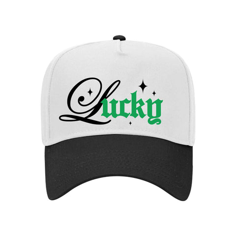 Outrank Lucky Snapback (White/Black) - Outrank