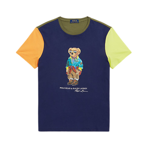 Polo Ralph Lauren Classic Fit Polo Bear Jersey T-Shirt (Color Block) - Polo Ralph Lauren