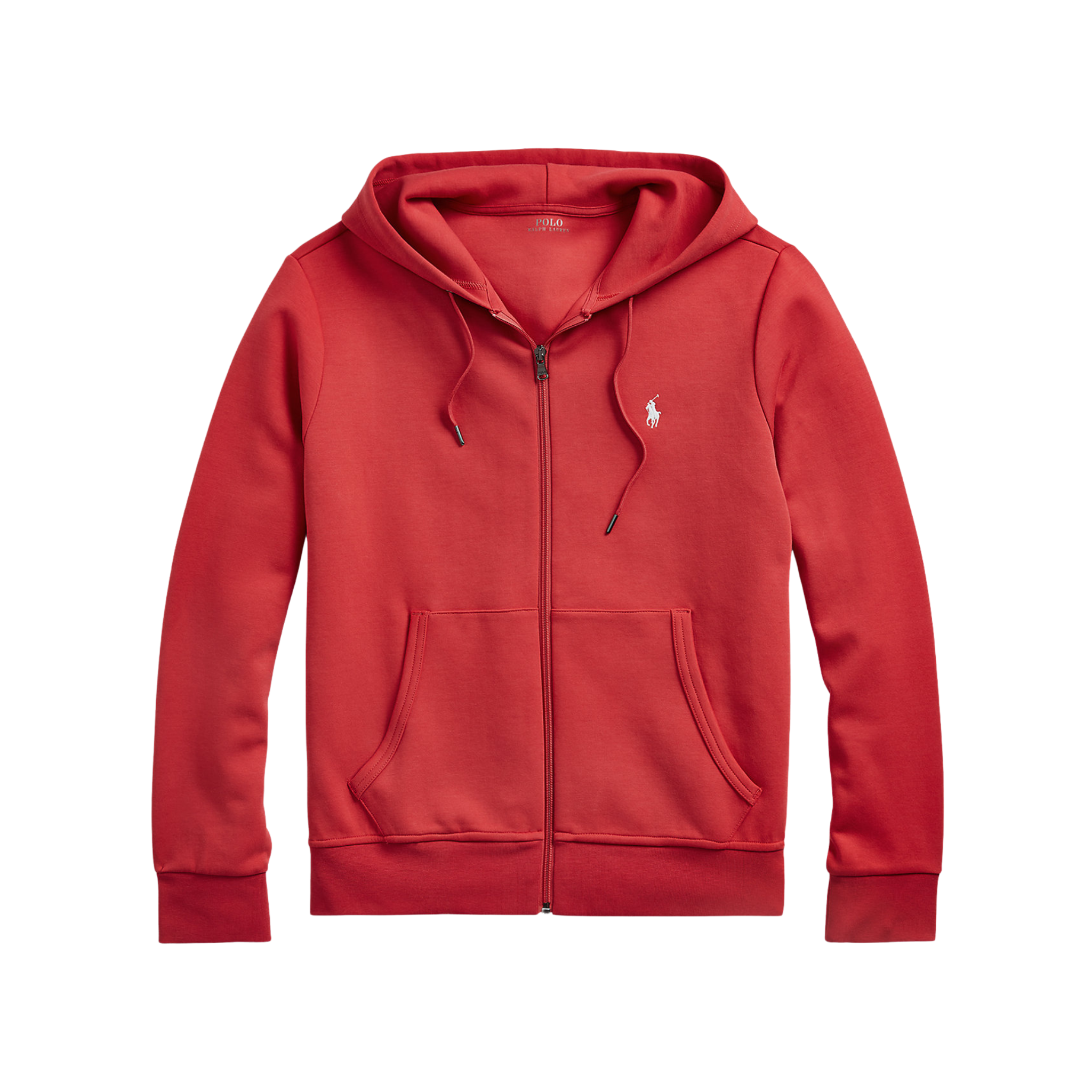 Polo Ralph Lauren Double-Knit Full-Zip Hoodie (Starboard Red) - Polo Ralph Lauren
