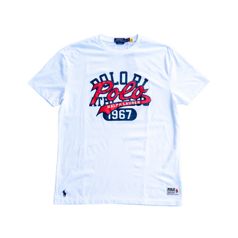 Polo Ralph Lauren Stacked-Logo T-Shirt (White) - Polo Ralph Lauren