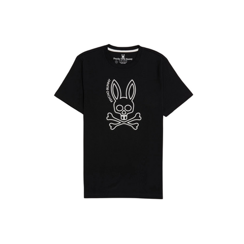 Psycho Bunny Gresham Graphic Tee (Black) - SNEAKER TOWN 