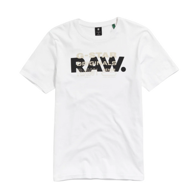 G-Star RAW Originals Slim T-shirt (White) - G-Star RAW