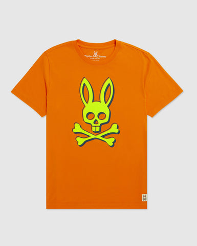 Psycho Bunny Howgate Graphic Tee (Tangelo) - Psycho Bunny
