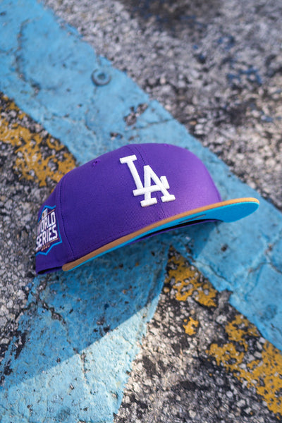 New Era Los Angeles Dodgers 2020 World Series Aqua UV (Purple/Khaki) - New Era