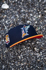 New Era Florida Marlins 10th Anniversary Red Wool UV (Navy/Yellow) - New Era