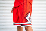 Mitchell And Ness Chicago Bulls 1997 Neon World Mesh Shorts (Red) - Mitchell & Ness