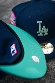 New Era Los Angeles Dodgers 50th Anniversary Seafoam UV (Navy) - New Era