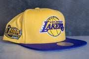 Mitchell & Ness Los Angeles Lakers Snapback (Yellow/Purple) - Mitchell & Ness
