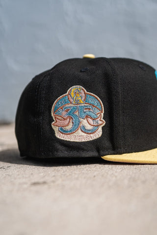 New Era California Angels 35th Anniversary Pink UV (Black/Butter) - New Era