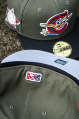 New Era Capital City Bombers Good Grey UV (Olive/Black) - New Era