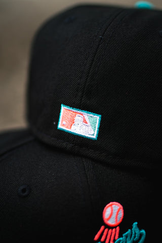 New Era Los Angeles Dodgers 60th Anniversary Mint UV (Black/Teal) - New Era