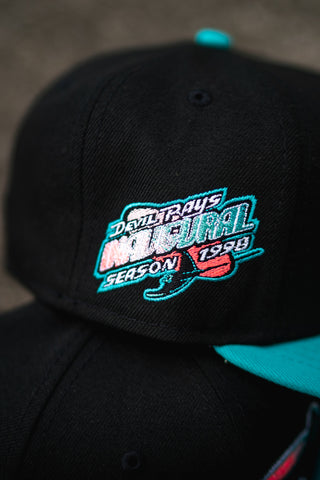New Era Tampa Bay Devil Rays 1998 Inaugural Season Mint UV (Black/Teal) - New Era