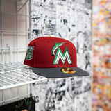 New Era Miami Marlins 25th Anniversary Pale Yellow UV (Brick Red/Slate Grey) - New Era