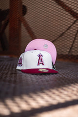 New Era Los Angeles Angels 50th Anniversary Pink UV (Off White/Maroon) - New Era