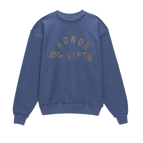 Honor The Gift Weathered Crewneck (Long Beach Navy) - Honor The Gift