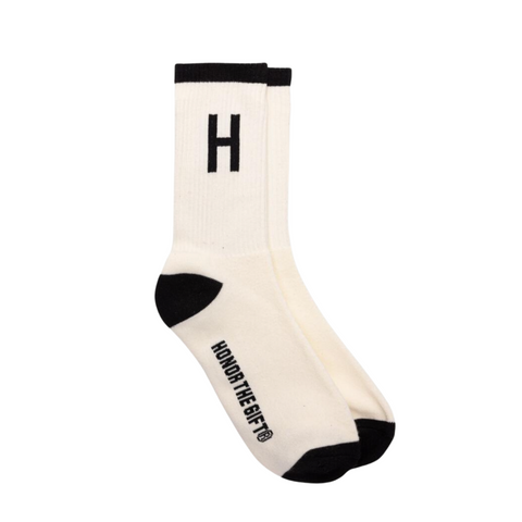 Honor the Gift Honor Crew Socks (White) - Honor The Gift