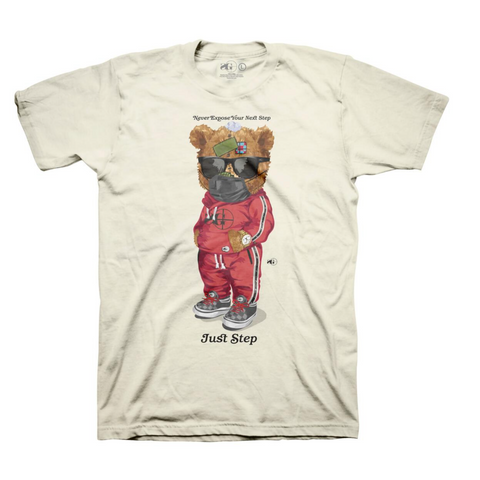 Sniper Gang Just Step Tee (Cream) - Sniper Gang Apparel