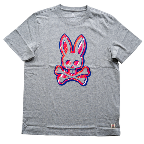 Psycho Bunny Dorton Graphic Tee (Heather Grey) - Psycho Bunny