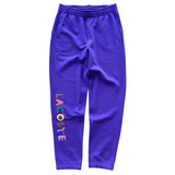 Lacoste LIVE EMBROIDERED FLEECE SWEATPANTS (PURPLE) - Lacoste