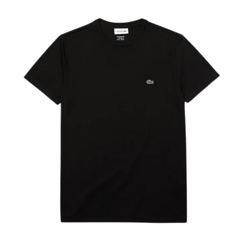 Lacoste Men's Crew Neck Pima Cotton Jersey T-shirt (Black) - Lacoste