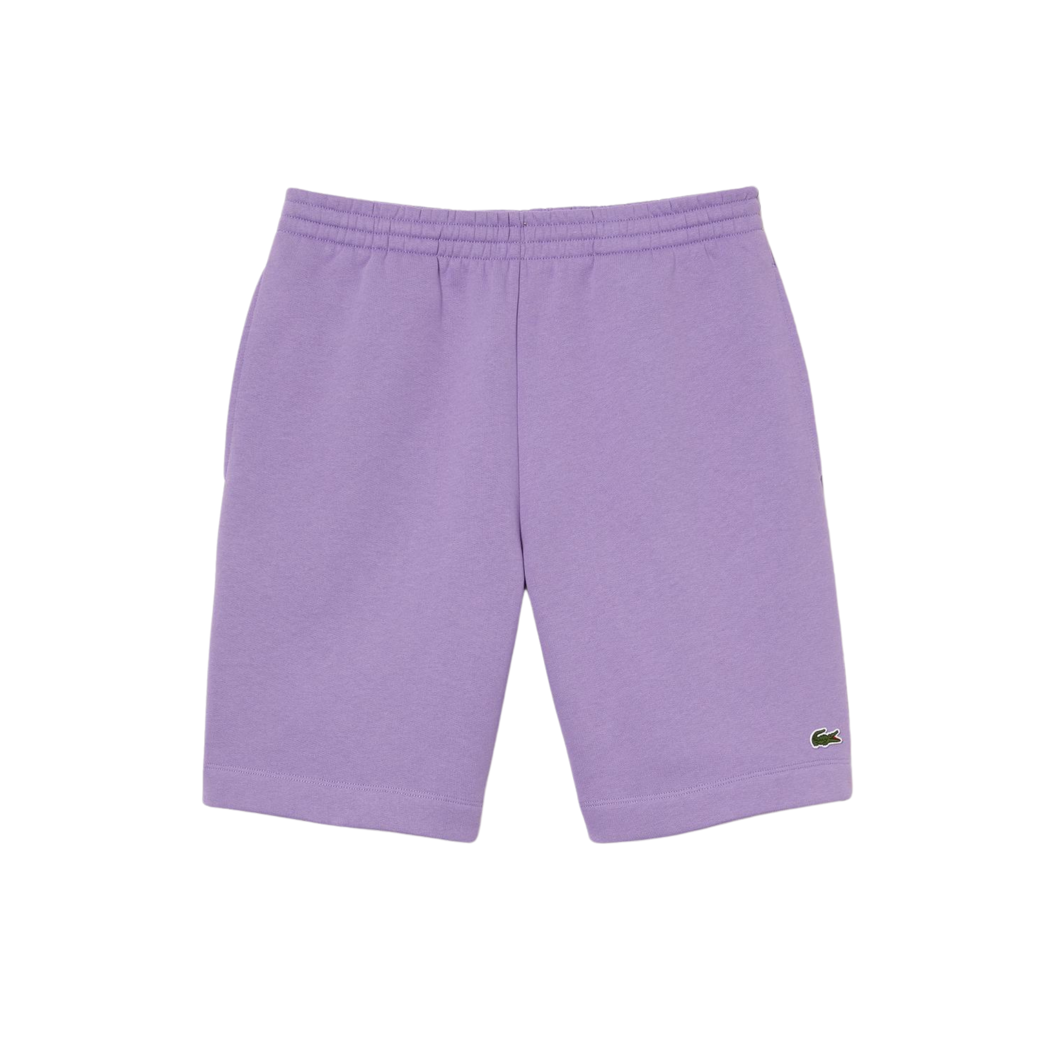 Lacoste Organic Brushed Cotton Fleece Shorts (Purple) - Lacoste