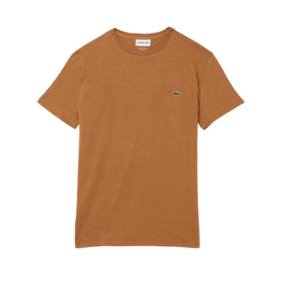 Lacoste Crew Neck Pima Cotton Jersey T-shirt (Brown) - Lacoste